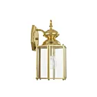 Livex Lighting 2007-02 1-Light 100W Polished Brass Wall Lantern