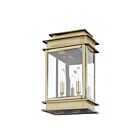 Livex Lighting 2016-01 Princeton 2-lights 120W Antique Brass Outdoor Wall Lantern