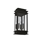 Livex Lighting 2018-04 Princeton 2-lights 120W Black Outdoor Wall Lantern