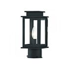 Livex Lighting Princeton 20201-04 1-Light 60W Black Outdoor Post Top Lantern