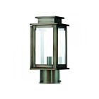 Livex Lighting Princeton 20201-29 1-Light 60W Vintage Pewter Outdoor Post Top Lantern