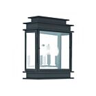 Livex Lighting 20204-04 Princeton 3-lights 180W Black Outdoor Wall Lantern
