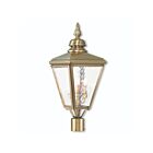 Livex Lighting Cambridge 20433-01 3-Lights 180W Antique Brass Outdoor Post Top Lantern