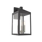 Livex Lighting 20584-76 Nyack 3-lights 180W Scandinavian Gray Outdoor Wall Lantern