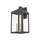 Livex Lighting 20585-76 Nyack 3-lights 180W Scandinavian Gray Outdoor Wall Lantern