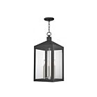 Livex Lighting 20587-04 Nyack 3-Lights 180W Black Outdoor Pendant Light