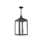 Livex Lighting 20587-76 Nyack 3-Lights 180W Scandinavian Gray Outdoor Pendant Light