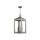 Livex Lighting 20587-91 Nyack 3-Lights 180W Brushed Nickel Outdoor Pendant Light