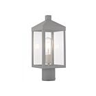 Livex Lighting Nyack 20590-80 1-Light 100W Nordic Gray Outdoor Post Top Lantern