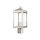 Livex Lighting Nyack 20590-91 1-Light 100W Brushed Nickel Outdoor Post Top Lantern