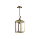 Livex Lighting 20591-01 Nyack 1-Light 100W Antique Brass Outdoor Pendant Light