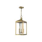 Livex Lighting 20593-01 Nyack 3-Lights 180W Antique Brass Outdoor Pendant Light