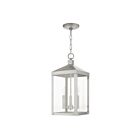 Livex Lighting 20593-91 Nyack 3-Lights 180W Brushed Nickel Outdoor Pendant Light