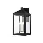 Livex Lighting 20598-04 Nyack 5-lights 300W Black with Brushed Nickel Cluster Outdoor Wall Lantern
