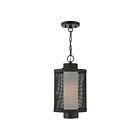 Livex Lighting 20687-14 Nottingham 1-Light 60W Textured Black Outdoor Pendant Light