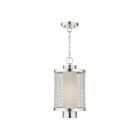 Livex Lighting 20687-91 Nottingham 1-Light 60W Brushed Nickel Outdoor Pendant Light