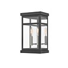 Livex Lighting 20702-04 Hopewell 2-lights 120W Black Outdoor Wall Lantern