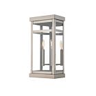 Livex Lighting 20704-91 Hopewell 2-lights 120W Brushed Nickel Outdoor Wall Lantern