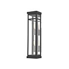 Livex Lighting 20706-04 Hopewell 2-lights 120W Black Outdoor Wall Lantern