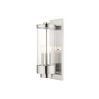 Livex Lighting 20724-91 Hillcrest 3-lights 120W Brushed Nickel Outdoor Wall Lantern