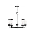 Livex Lighting 20725-14 Hillcrest 5-Lights 300W Textured Black Outdoor Pendant Light