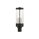 Livex Lighting Hillcrest 20728-14 3-Lights 120W Textured Black Outdoor Post Top Lantern