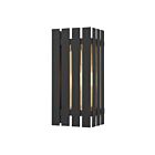 Livex Lighting 20752-04 Greenwich 1-light 100W Black with Satin Brass Accents Outdoor Wall Lantern
