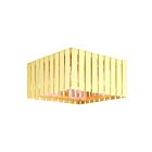 Livex Lighting Greenwich 20754-12 4-Lights 160W Satin Brass Flush Mount