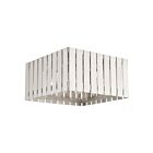 Livex Lighting Greenwich 20754-91 4-Lights 160W Brushed Nickel Flush Mount