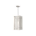 Livex Lighting 20757-91 Greenwich 1-Light 100W Brushed Nickel Outdoor Pendant Light