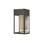 Livex Lighting 20762-07 Franklin 1-light 100W Bronze with Soft Gold Candle and Brushed Nickel Stainless Steel Reflector Outdoor Wall Lantern