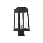 Livex Lighting Oslo 20853-04 1-Light 100W Black Outdoor Post Top Lantern