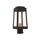 Livex Lighting Oslo 20853-07 1-Light 100W Bronze Outdoor Post Top Lantern