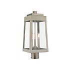 Livex Lighting Oslo 20856-91 3-Lights 180W Brushed Nickel Outdoor Post Top Lantern