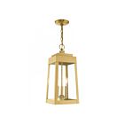 Livex Lighting 20857-12 Oslo 3-Lights 180W Satin Brass Outdoor Pendant Light