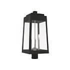 Livex Lighting Oslo 20859-04 3-Lights 180W Black Outdoor Post Top Lantern
