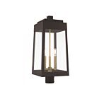 Livex Lighting Oslo 20859-07 3-Lights 180W Bronze Outdoor Post Top Lantern
