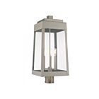 Livex Lighting Oslo 20859-91 3-Lights 180W Brushed Nickel Outdoor Post Top Lantern