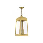 Livex Lighting 20860-12 Oslo 3-Lights 180W Satin Brass Outdoor Pendant Light