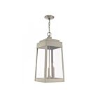 Livex Lighting 20860-91 Oslo 3-Lights 180W Brushed Nickel Outdoor Pendant Light
