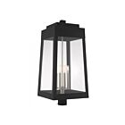 Livex Lighting Oslo 20862-04 4-Lights 240W Black Outdoor Post Top Lantern