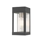 Livex Lighting 20871-76 Barrett 1-light 100W Scandinavian Gray Outdoor Wall Lantern