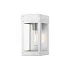 Livex Lighting 20871-81 Barrett 1-light 100W Painted Satin Nickel with Brushed Nickel Candle Outdoor Wall Lantern