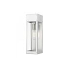 Livex Lighting 20873-81 Barrett 1-light 100W Painted Satin Nickel with Brushed Nickel Candle Outdoor Wall Lantern
