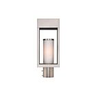Livex Lighting Bleecker 20984-91 1-Light 60W Brushed Nickel Outdoor Post Top Lantern