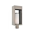 Livex Lighting Bleecker 20985-91 1-Light 60W Brushed Nickel Outdoor Post Top Lantern