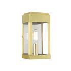 Livex Lighting 21231-12 York 1-light 60W Satin Brass Outdoor Wall Lantern