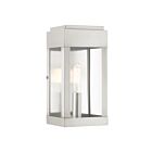 Livex Lighting 21231-91 York 1-light 60W Brushed Nickel Outdoor Wall Lantern