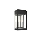 Livex Lighting 21238-04 York 2-lights 120W Black Outdoor Wall Lantern