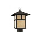 Livex Lighting Montclair Mission 2134-07 1-Light 100W Bronze Outdoor Post Lantern